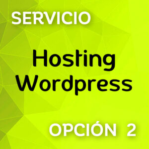 Hosting WordPress y dominio para web