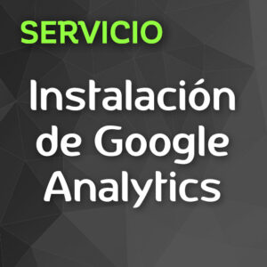 Instalación Google Analytics Store