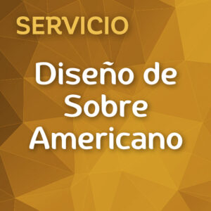 Diseño de sobre americano. Servicio de Logocrea®