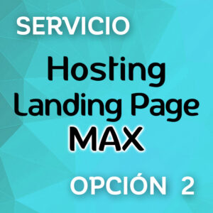 Hosting Landing Page MAX store de Logocrea®