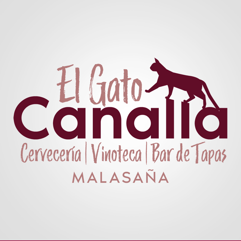 El Gato Canalla Madrid. Logo diseñado por Logocrea®