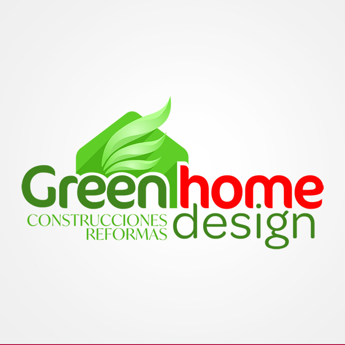 Green Home Design. Diseño de logo de Logocrea®