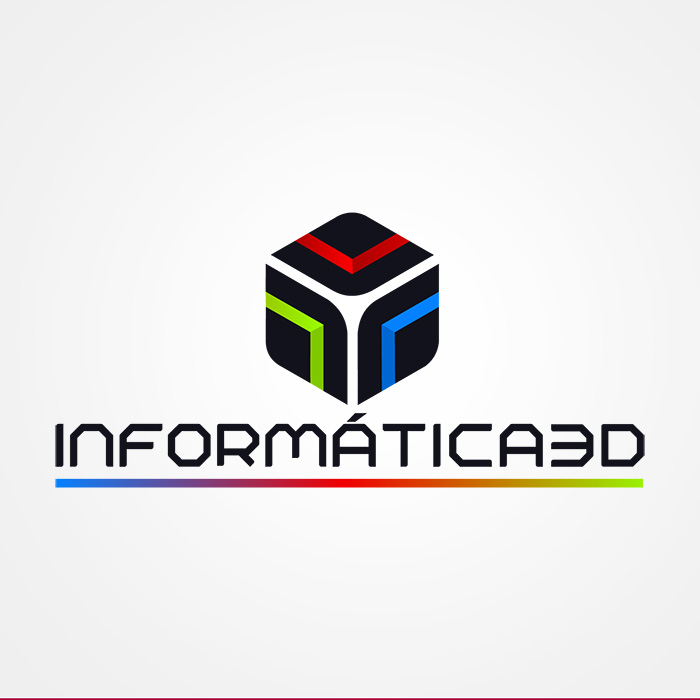 Informática 3D. Diseño de logo de Logocrea®