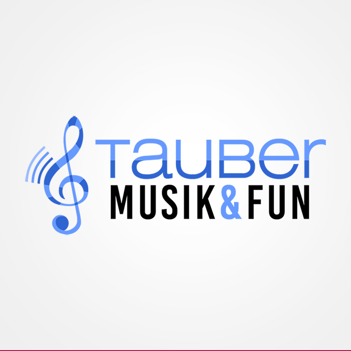 Tauber Music & Fun. Diseño de logotipo de Logocrea®.